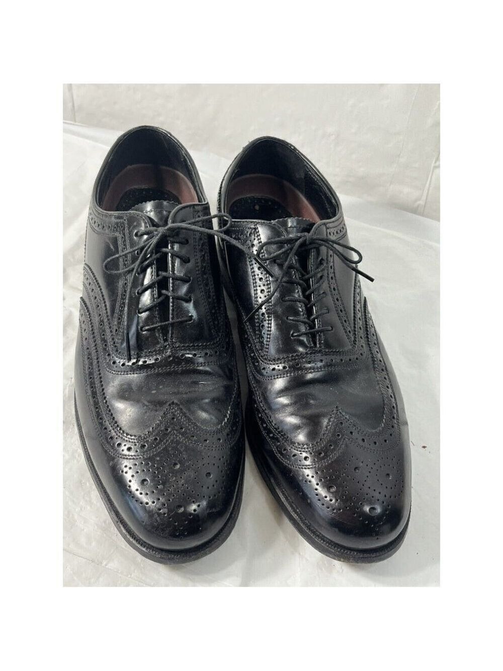 Florsheim Leather Classic Wingtip Dress Oxfords Lace Up shoes Men's 9.5D